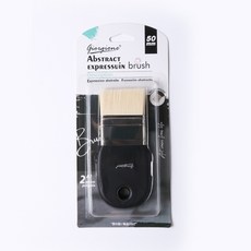 喬爾喬內黑色模板刷 模板刷 板刷 底紋刷 尼龍刷 水彩刷 壓克力刷 油畫刷 丙稀畫刷, 1個, 寬度50mm