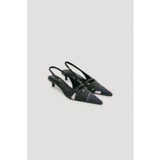 ZARA 데님 edition 슬링백 슈즈 - 블랙 4201/710/800