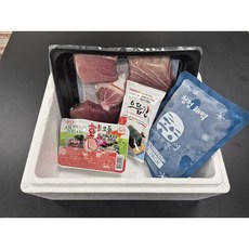 [진스농수산] 생참다랑어 500g 2~3안분용, 2개, 500g(초장+김)