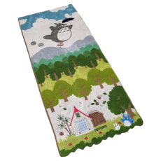 可愛卡通龍貓面巾，親膚柔軟吸水面巾，居家生活用品, 房子, 1個