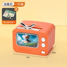 臺灣出貨 輕奢按壓式牙籤盒 迷你便攜牙線盒 創意家居用品 客廳家用 收納, 1個, 【輕奢按壓式】淡雅紅