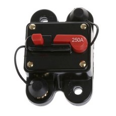 250A DC 회로 차단기 퓨즈홀더 - 차량용 수동 리셋 스위치 - 12V 24V 인라인 과전류 보호 장치, 1개
