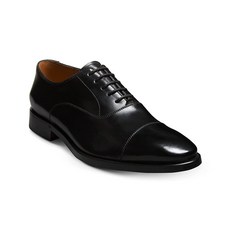 Allen Edmonds 남성용 시에나 캡 토 드레스 슈즈 블랙 가죽