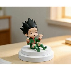 헌터X헌터 곤프릭스 조르딕 귀여운 피규어 버전 컬렉션, 검정색, 10센치