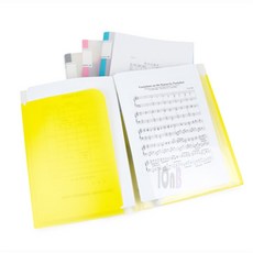 아이온비 6포켓 파일 PP파일, 노랑색