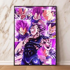 쿠쿠스토어 캔버스 아트 벽 드래곤 볼 Goku 그림 선물 만화 캐릭터 교수형 액션 피규어 현대 거실 포스터, 16 A2 42x0cm No Frame, 06 01