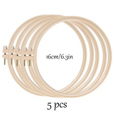 대나무 플라스틱 자수 밴드 수제 도구 원형 프레임 스트레치, 1개, 2. 5pcs