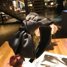 洗臉髮箍 碎髮專用頭箍 帶齒防滑壓髮髮卡, 1個, 雪紡交叉款深灰