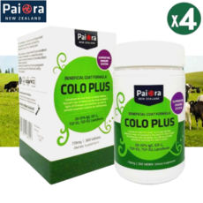 산양유 초유 단백질 파이오라 콜로플러스 778mg 300정 뉴질랜드 프리미엄 락토페린 유청단백질 영양제, 4개