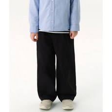 무신사 스탠다드 MUSINSA STANDARD KIDS 원 턱 와이드 밴딩 치노 팬츠 [블랙] MKDPC9Z01-BK 371200