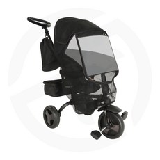 [누비앤타보] 유모차 자전거 미니스트라이크 전용 악세사리 방풍커버 메쉬커버 모기장 유아차 자전거형 유모차 커버 보낭커버 방한커버, 자전거 메쉬커버, 1개, 블랙