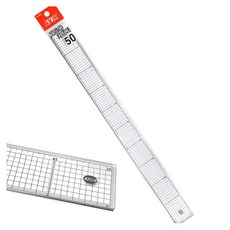 컷팅자 50cm 아크릴자 모눈자 방안자