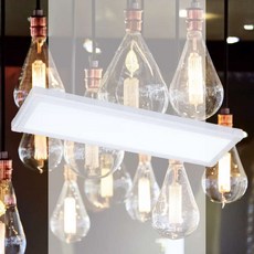 LED 평판 25W 주광색 640mmx180mm 교체 방등기구 직사각 조명 상가 엣지등