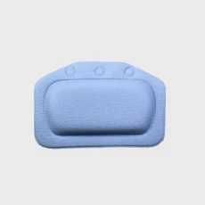 PVC 욕조 베개 지지대 쿠션 목욕 부드러운 21x31cm 흡착판 SPA, Blue