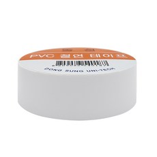 동성 PVC 전기테이프 절연테이프, 백색(흰색), 1개