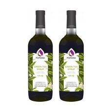 포모나 그린티 녹차 시럽 1000ml 2개세트, 1L, 2개