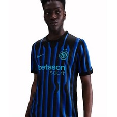 나이키 인터 밀란 2025 26 스타디움 홈 드라이 핏 축구 레플리카 저지 M - 라이언 블루 블랙 클로린 HJ4591-439
