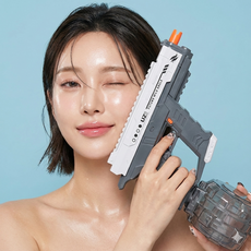 ZEN 전동 물총 물놀이 워터건 대용량, 블랙, 1개