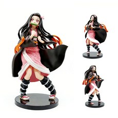 애니메이션 피규어 귀멸의 칼날 카마도 네즈코 귀여운 피규어 책상 장식품 생일 선물 24cm, 1개 1개