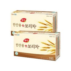 쌍화차플러스50T x2개 총100T 905788 1개입, [동서식품] 동서 한잔용 보리차 100T x 2개 (총