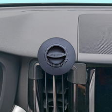 지시그니처 볼보 XC60 2018~21 맥세이프 Qi2 쿨링팬 핸드폰 아이폰 무선충전 거치대 S26vo1-YS, 블랙, 1개