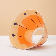 可愛造型伊莉莎白頸圈 術後恢復防舔防抓 適合貓犬, 黃色獅子（pvc款）,S-小型（建議體重1.0-2.5公斤）, 1個