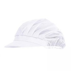 透氣廚師帽 工作防塵帽 餐飲食品帽 小帽檐帽 作業員帽 防塵帽 防落髮帽 透氣衛生帽【CC0382】, 黑半網+白半網, 1個