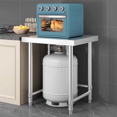 싱크대 연장 상판 스테인리스 작업대 가스X 업소용 40x40x80 정사각, 1개, AI. 단층 두꺼워진 평면 작업대 길이 70cm 폭 5