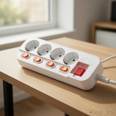 [달빛] 개별 스위치 멀티탭 전원연장선