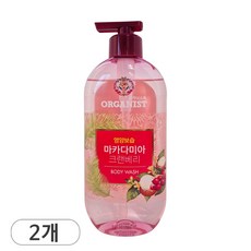 오가니스트 마카다미아 크랜베리 바디워시, 2개, 500g