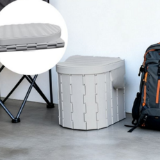 간이 변기 휴대용 여행용 이동식 캠핑 변기 접이식 비상용 야외 간편 차박