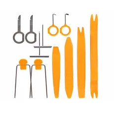 자동 도어 클립 패널 제거 도구 키트 탐색 분해 시소 인테리어 플라스틱 변환 4 세트, Yellow 12pcs, 01 CHINA