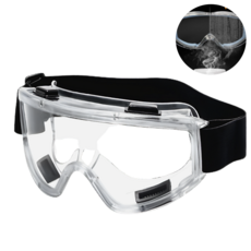 드로우데일리 김서림방지 고글 보안경, 1개, 블랙