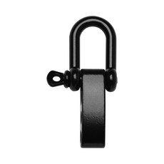 1pcs 블랙 스테인레스 스틸 U 자형 걸쇠 버클 조절 클립 생존 팔찌 paracord 야외 캠핑 생존 도구, 스타일 2, 1개
