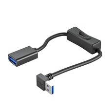 전원 스위치가 있는 USB3.0 확장 케이블 남성용-여성용 확장 코드 데이터 라인, 1m