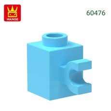 Wange 200 개/몫 60476 수정 된 1x1 클립 블록 Moc 컬러 액세서리 벽돌 DIY 어린이 장난감 부품과 호환 가, 01 200pc, 05 33.Sky Blue