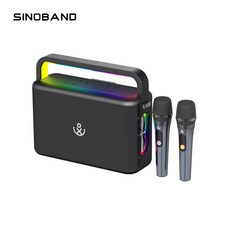 SINOBAND 藍牙卡拉OK音箱 雙麥克風 無線便攜 炫彩燈光, NUT 120W