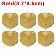 12/1Pcs 반짝이 LED 촛불 조명 배터리 구동 Flameless 차 빛 전기 양초 크리스마스 웨딩 파티 Decors