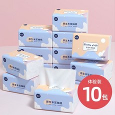漫妮 原生木漿抽紙家用整箱實惠裝面巾紙, 1個, 加量裝:10包