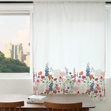 빛차단 암막커튼 S28 피움 XL 140X230cm 디지털프린팅 긴창커튼 현관 가리개 베란다 가림막