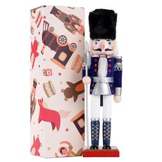 COMBIUBIU 30cm(11.8인치) 크리스마스 장식 호두까기 인형 장식 나무 피규어 테이블 데스크탑 벽난로 추수감사절 장식을 위한 축제 수집용 선물(블루, COMBIUBIU 30cm(11.8인치) 크리스마스 장