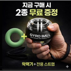 비험블 전완근 악력 운동 자이로볼 6세대(+도넛 악력기) 블랙 1개