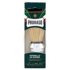 PRORASO (포로라소) 면도 브러시 거품 내기용 브러시 돼지털 100% 사용 면도기 이탈리아산 1개 (1개씩), 1개입
