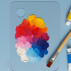 910M 투명 아크릴 팔레트 직사각 물감팔레트