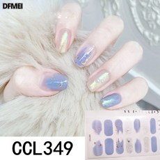 DFMEI 新款秋冬顯白星月指甲貼紙鐳射5d美甲貼紙全貼穿戴甲片指甲貼, 1個, CCL349:如圖