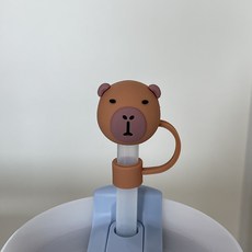 스탠리 호환 텀블러 빨대마개 10mm, 26.카피바라 브라운, 1개