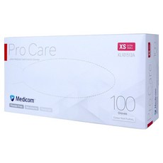 메디컴 프로케어 진료용 라텍스 장갑 100p, 아이보리, 미니(XS), 1개