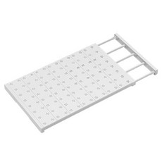 Qiaokao 다용도 접이식 길이 조절 선반 60 x 35cm, 1개, 화이트