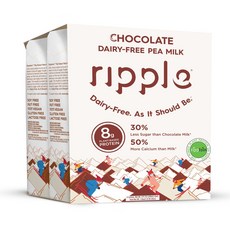 ripple 植物性蛋白質補充劑 巧克力味 8g, 4件, 240毫升