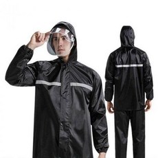 딜리버리킹 오토바이 배달 우비세트, 블랙